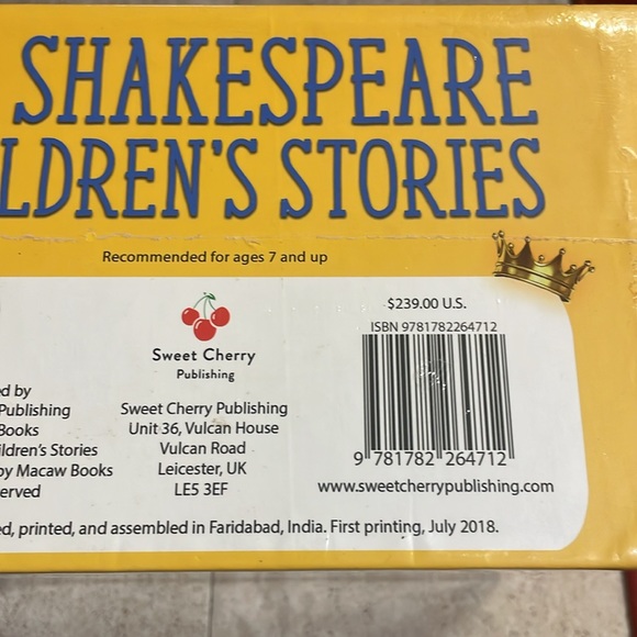 Book lovers!!! 20 Shakespeare children’s stories box set!!! - Picture 4 of 4